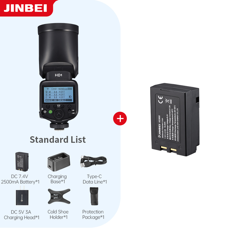 Photography Outdoor - طقم إضاءة فلاش كاميرا JINBEI HD-1