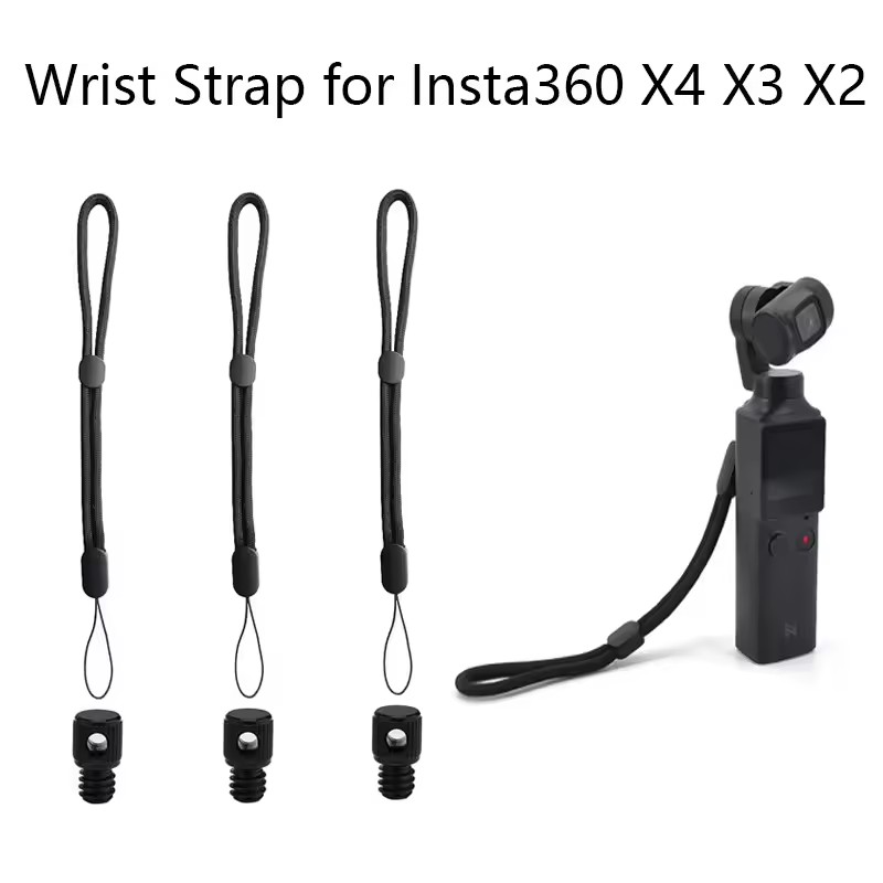Insta360 Camera X3 - حزام معصم مع برغي 1/4 لكاميرات