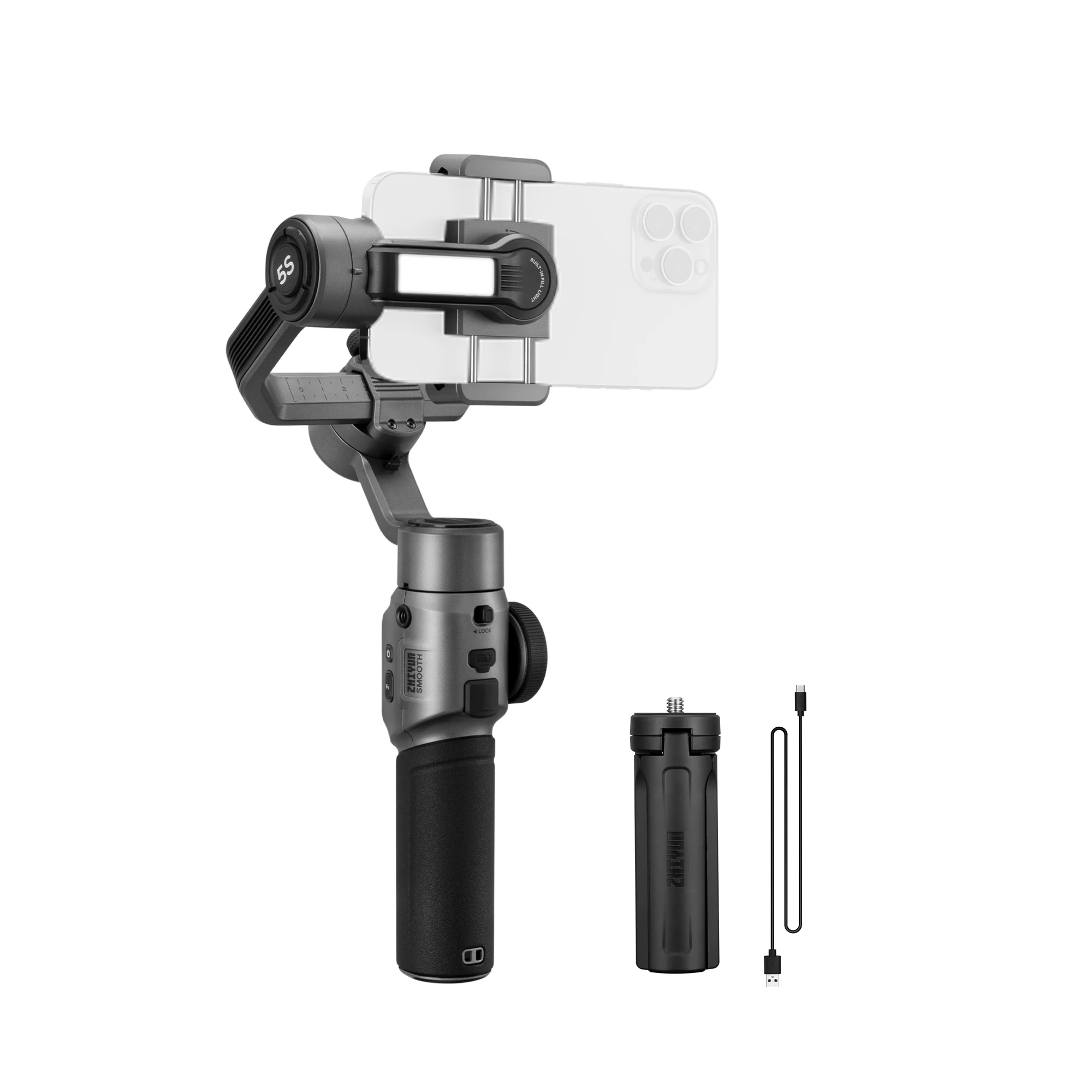 جديد Zhiyun Smooth 5s 3-Axis م - مراجعة Handheld Stabilizer Gimbal وسعره