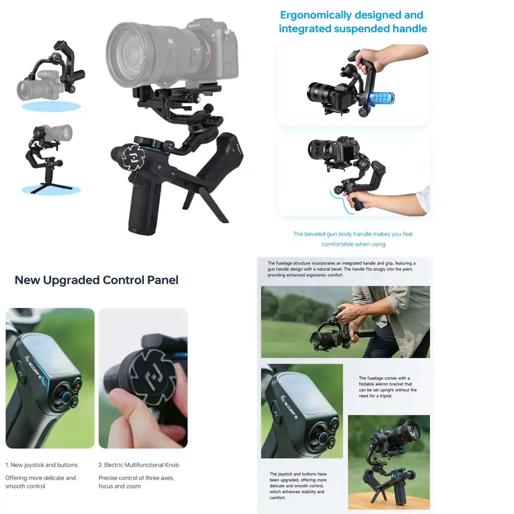 مثبت فيديو محمول ثلاثي المحاور - مراجعة Handheld Stabilizer Gimbal وسعره