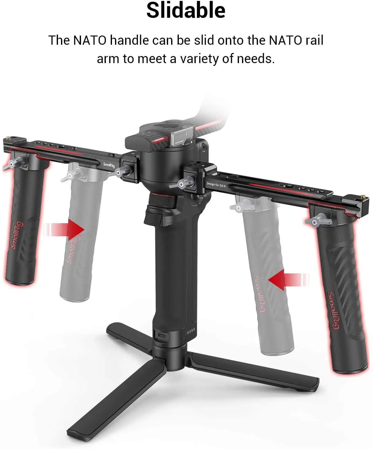 مقبض يدوي مزدوج قابل للتعديل م - مراجعة Handheld Stabilizer Gimbal وسعره