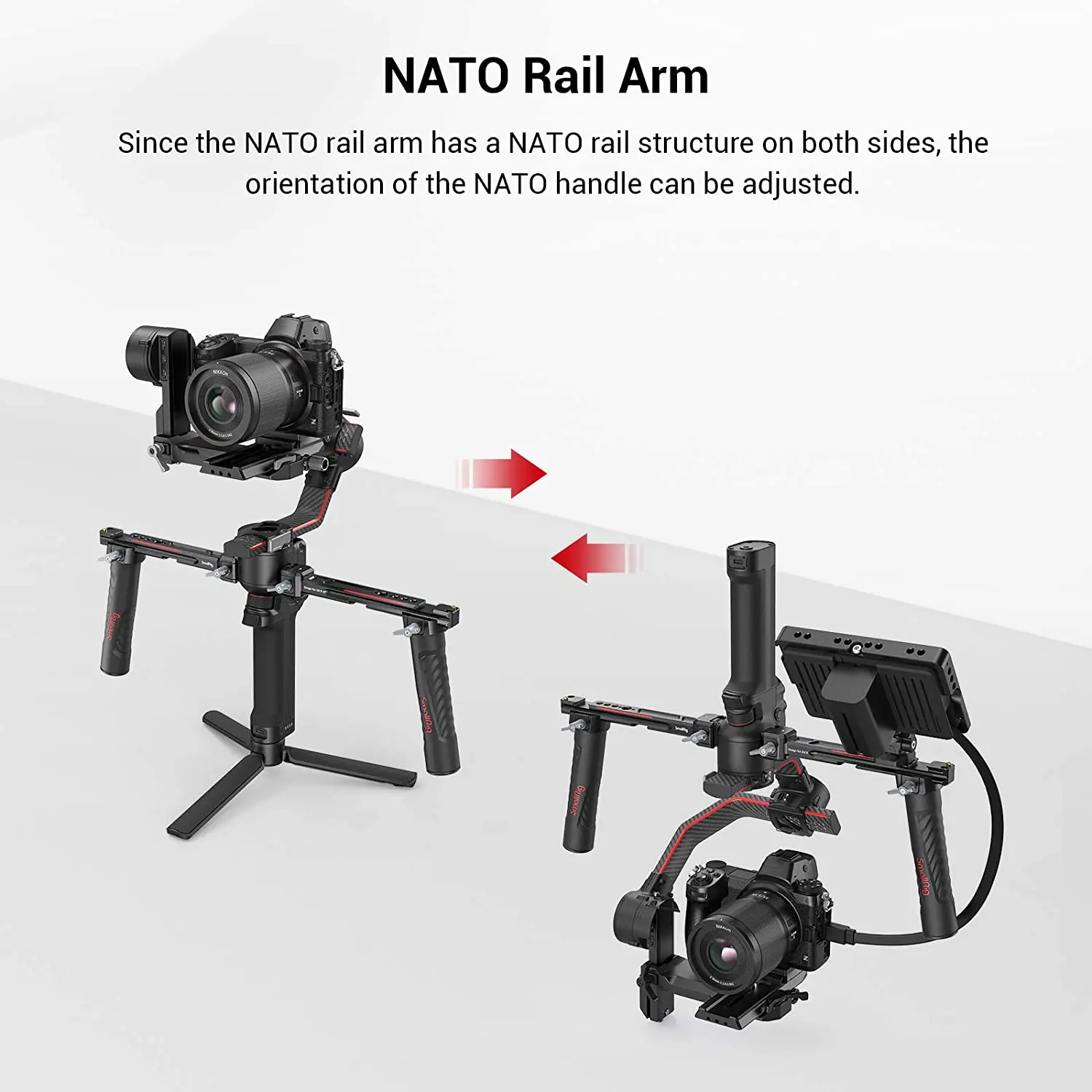 مقبض يدوي مزدوج قابل للتعديل م - مراجعة Handheld Stabilizer Gimbal وسعره