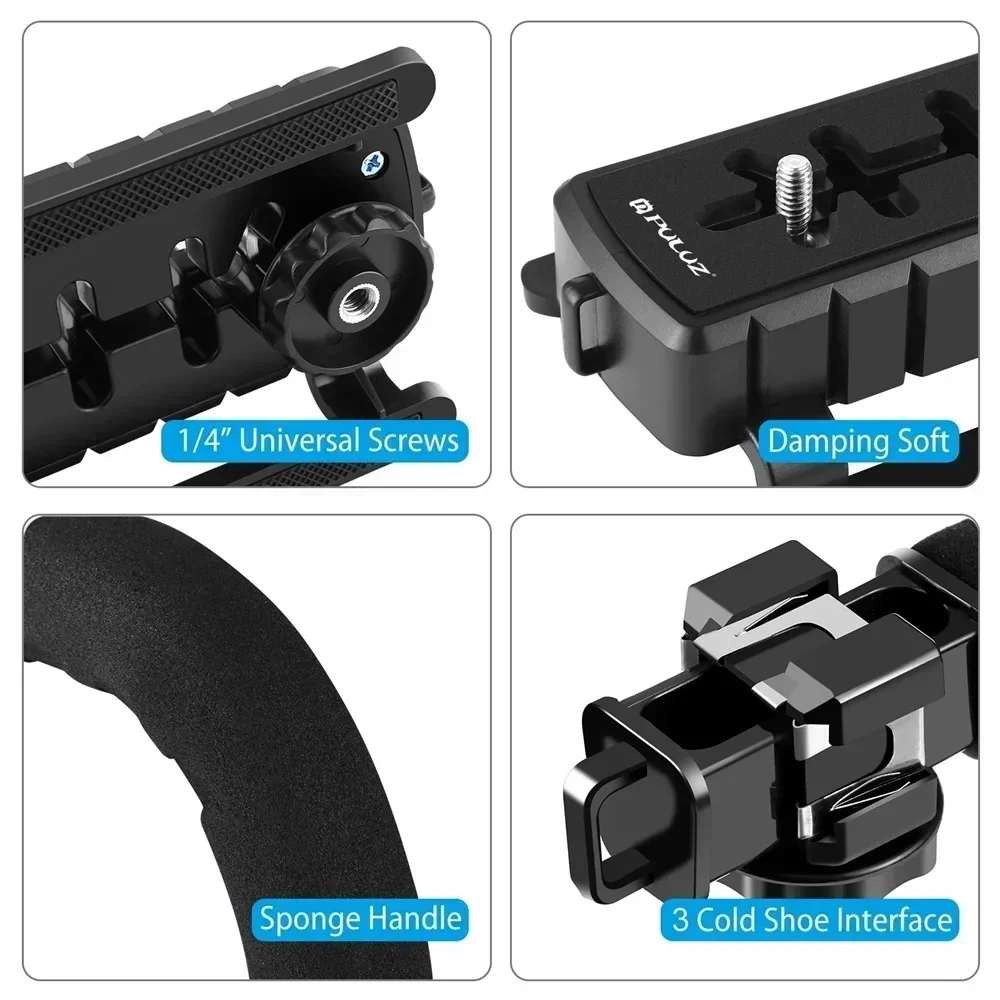 مثبت كاميرا عالمي على شكل حرف  - مراجعة Handheld Stabilizer Gimbal وسعره