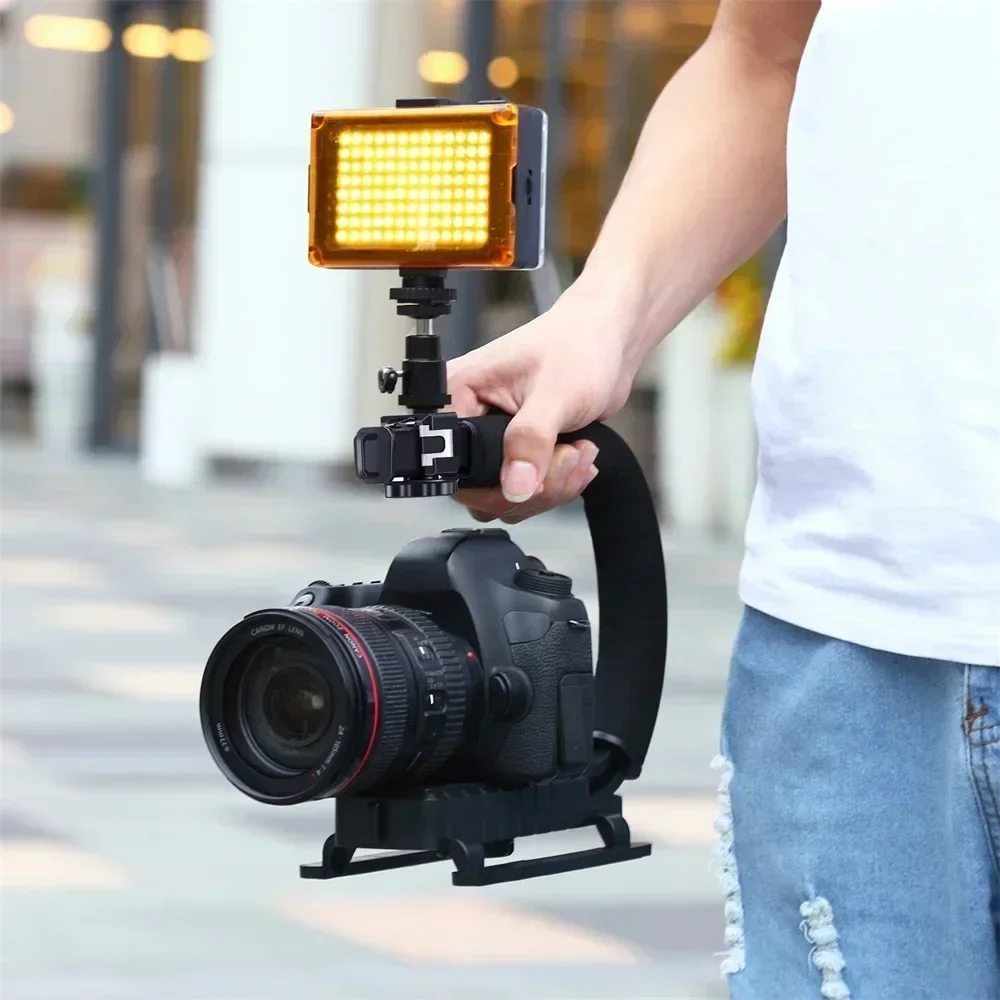 مثبت كاميرا عالمي على شكل حرف  - مراجعة Handheld Stabilizer Gimbal وسعره