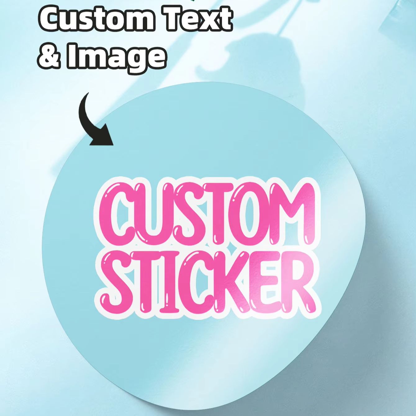 1-120 قطعة ملصقات دائرية مخصصة - مراجعة Photography Logo وسعره