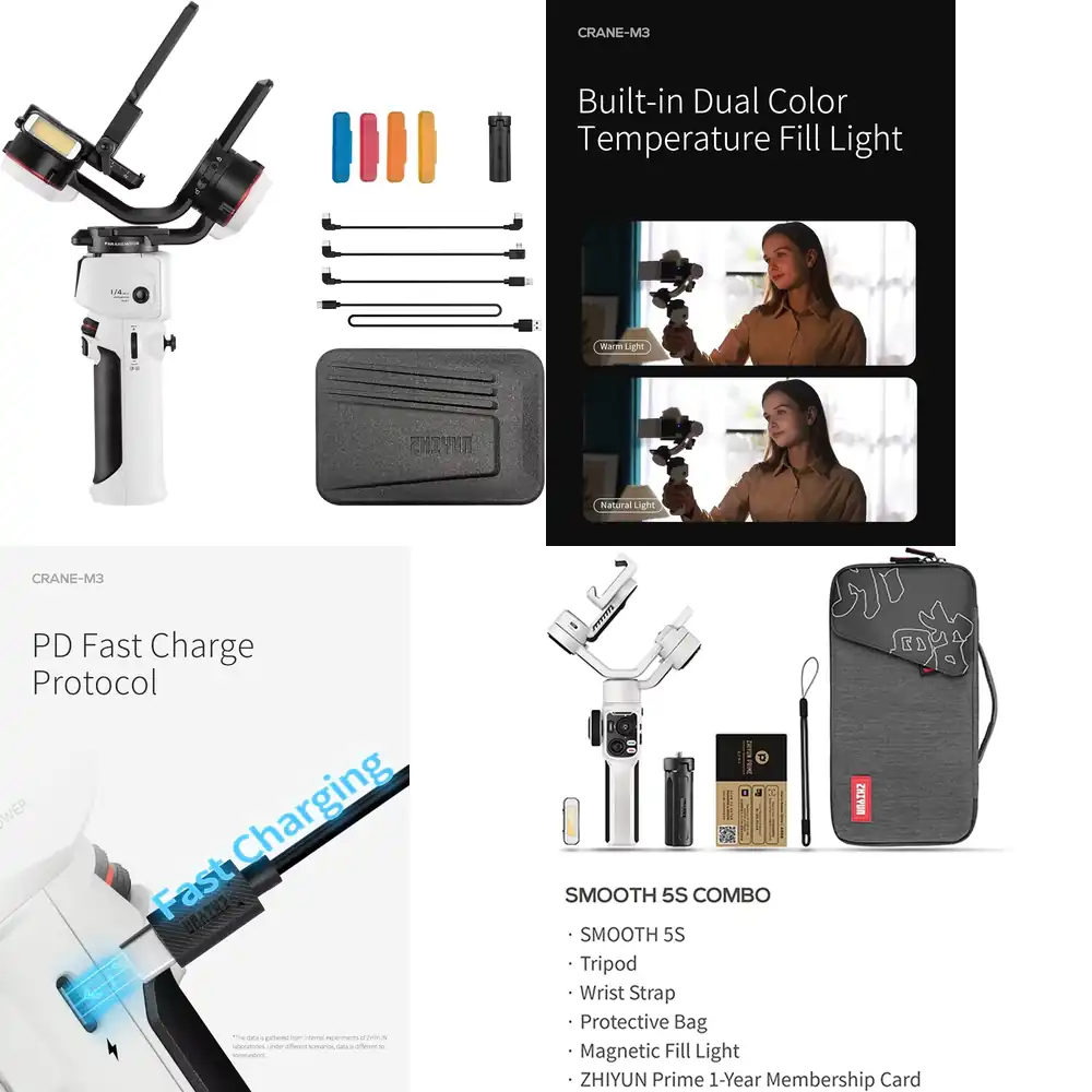 مثبت محمول باليد ثلاثي المحاور - مراجعة Handheld Stabilizer Gimbal وسعره