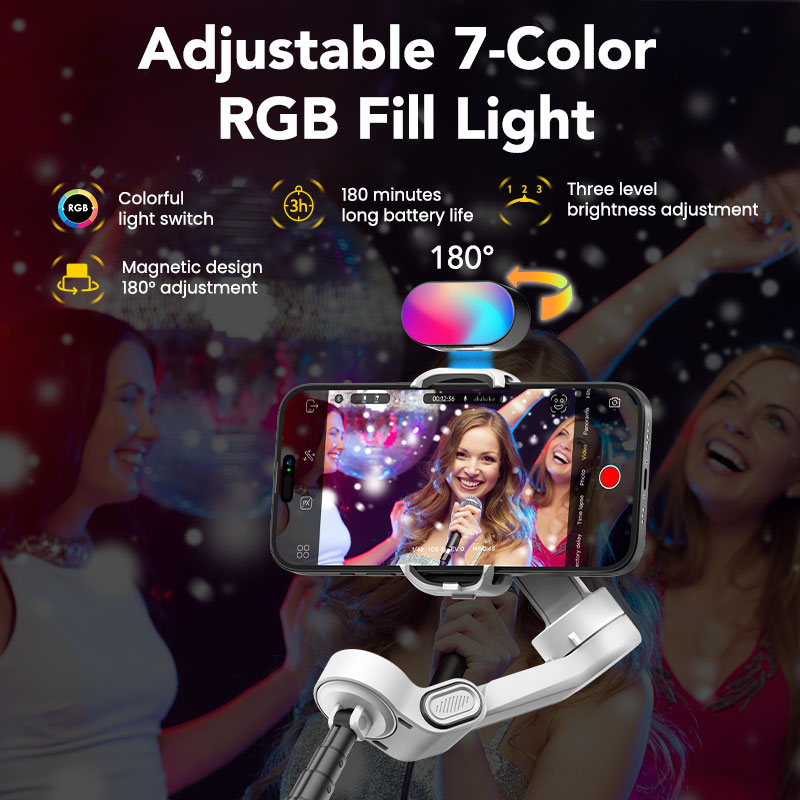 Aochuan Smart X2 Kit أبيض 3 مح - مراجعة Handheld Stabilizer Gimbal وسعره