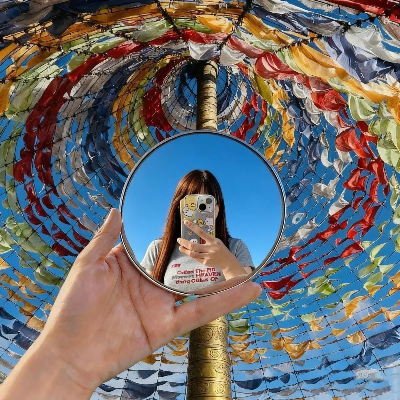 مرآة محدبة محمولة مستديرة للتص - مراجعة Photography Product وسعره